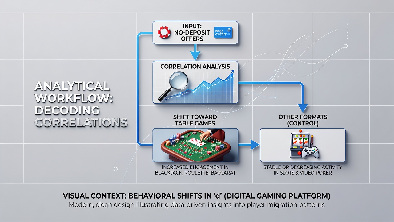 Analytics dashboard displaying player movement from bonus redemption to table game sections over time