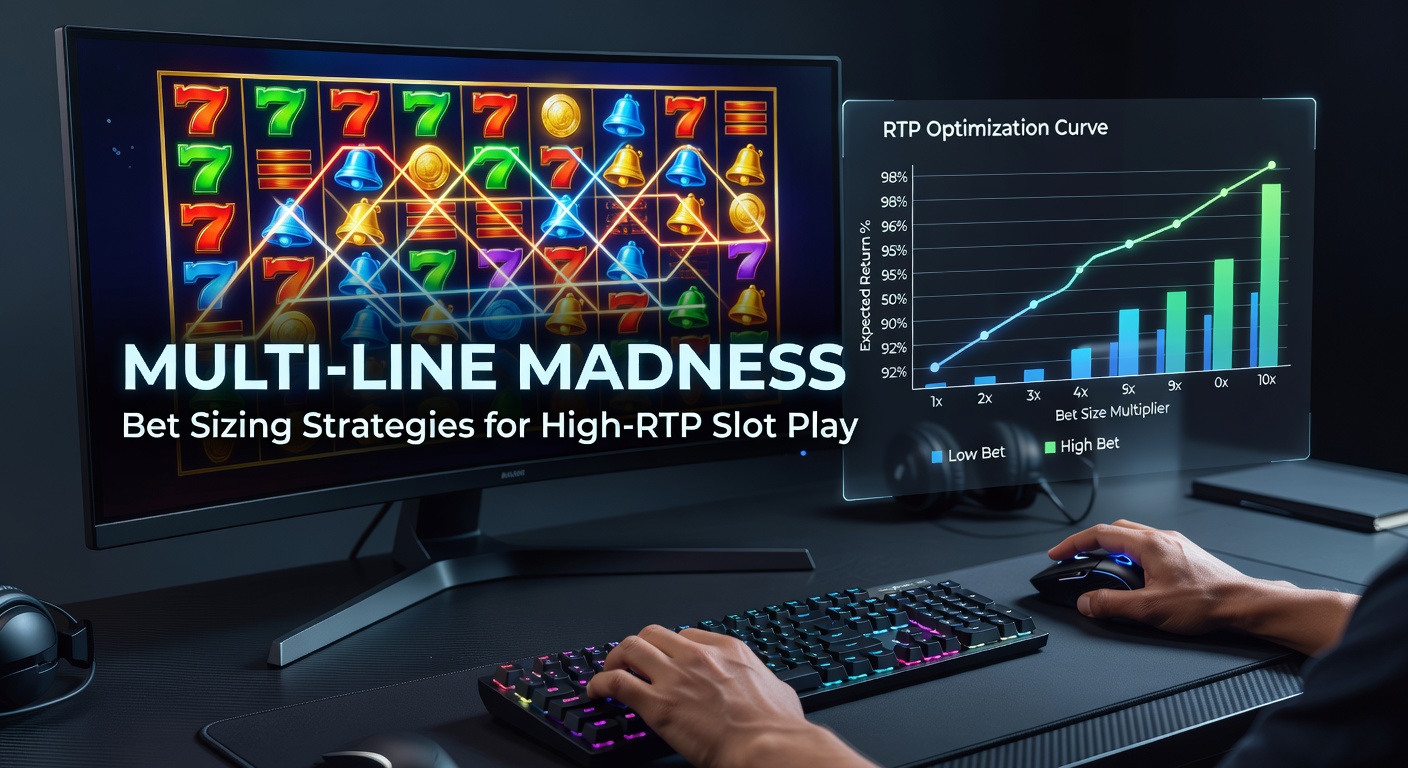 Vibrant multi-line slot machine display showing active paylines and high RTP indicator during a spin